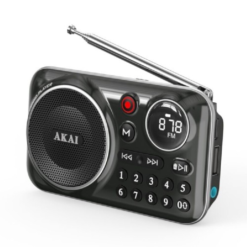 ΡΑΔΙΟΦΩΝΟ AKAI APR-500BK BLACK ME BLUETOOTH